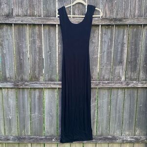 Hausen Black Open Back Tank Maxi Dress NWT | M
